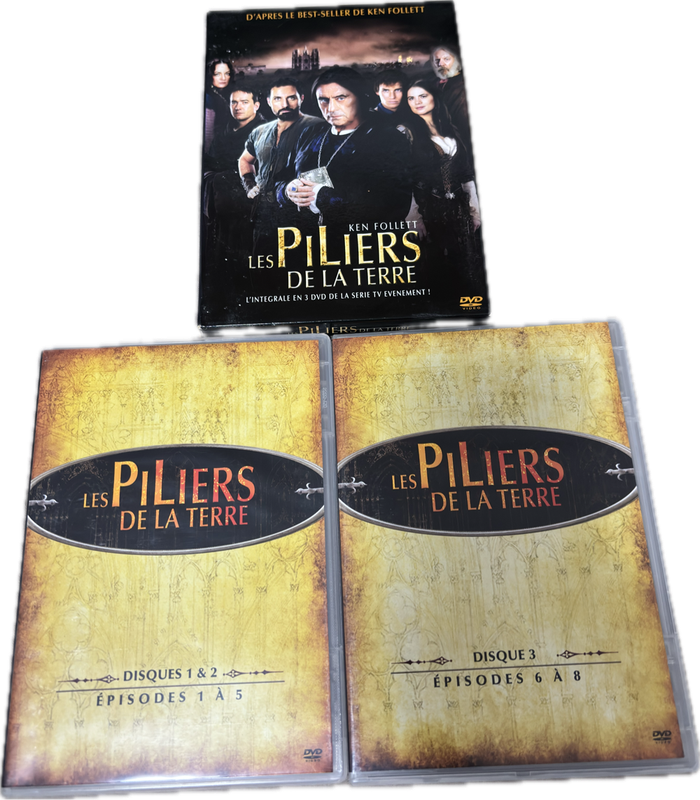French DVD Les Piliers De La Terre 3 dvd Import Rare