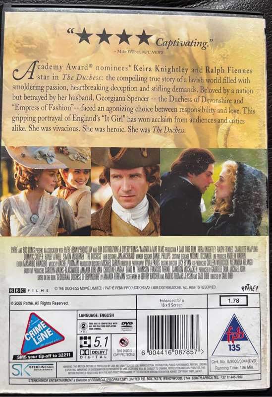 Movies DVD x3 The Great Gatsby,  The Dutches &Ever After