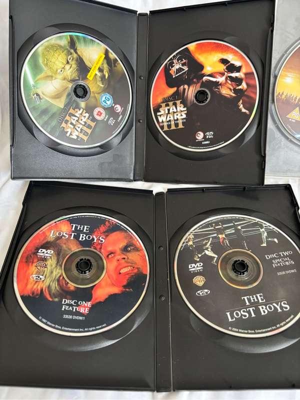 Star Wars 2 and 3 Double Discs and The Lost Boys Combo DVD