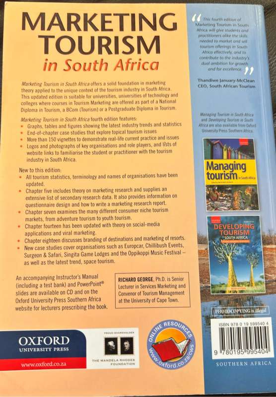 Marketing Tourism in South Africa by Richard George 4th Edition