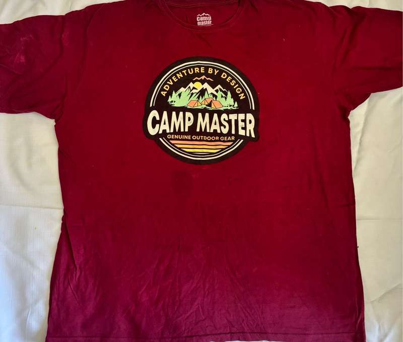 Lot of Two Camp master Graphics T-shirts XXXL white and red