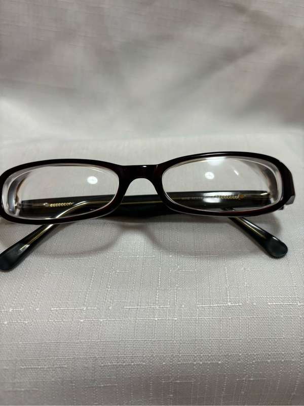 Preppy Eyeglass Frame Brown Plastic Wine 52[]19 140