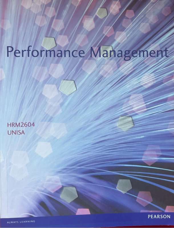 Performance Management HRM2604 Unisa Herman Aguinis 3rd Edition