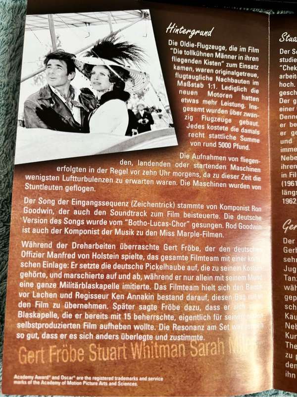 Two German DVDs Import Kleinen Muck & Die Tollkuhnen Manner in Ihren Fliegenden Kisten Classic