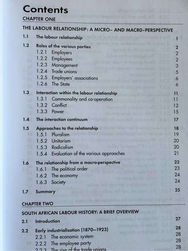 The Basics of Labour Relations Sonia Bendix