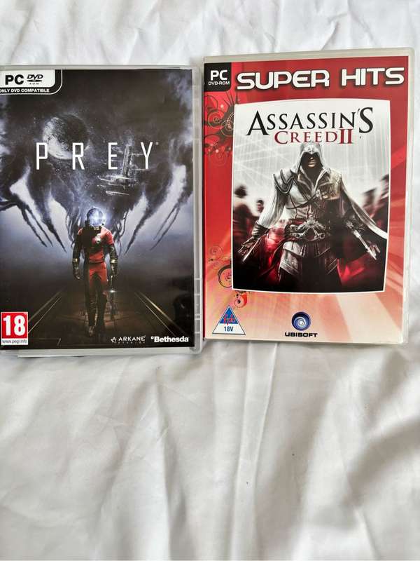 PC DVD Prey and Assassins Creed 2 Combo Games