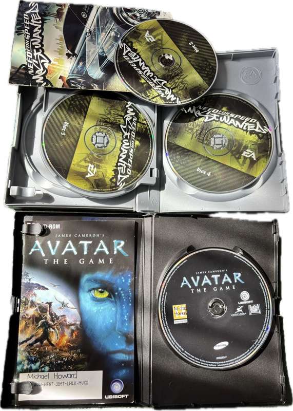 PC Games x 2, Need for Speed Most Wanted & Avatar