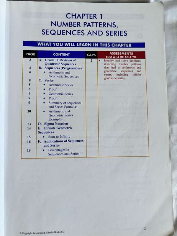 Maths Handbook and Study Guide Grade 12 by Kevin Smith Comprehensive Caps  Compliant