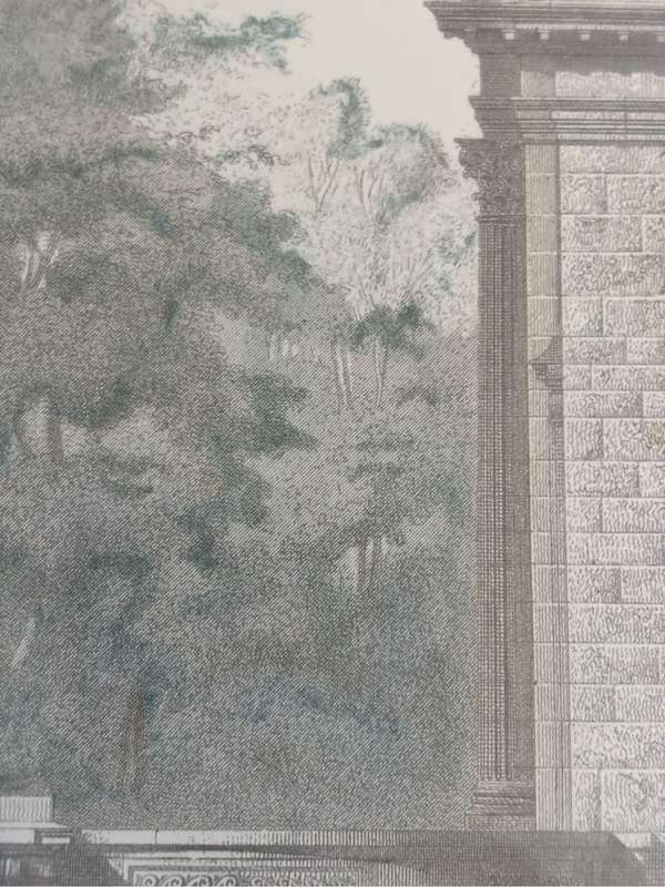 Museum Architectural Art Print Palais du Pitit Trianon by E Obermayer