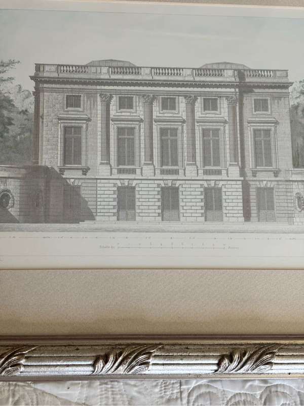 Museum Architectural Art Print Palais du Pitit Trianon by E Obermayer