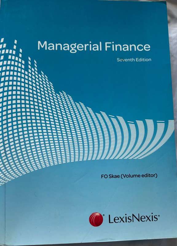 Management Finance 7th Edition FO Skae