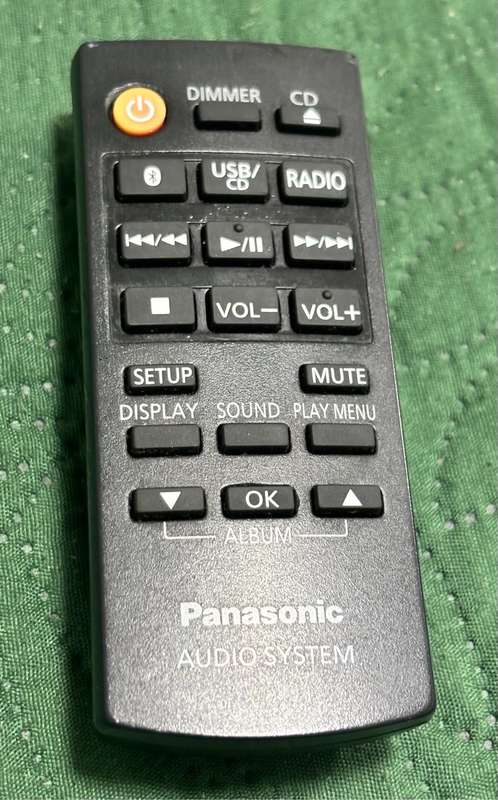 Panasonic Audio System Remote N2QAYB000984