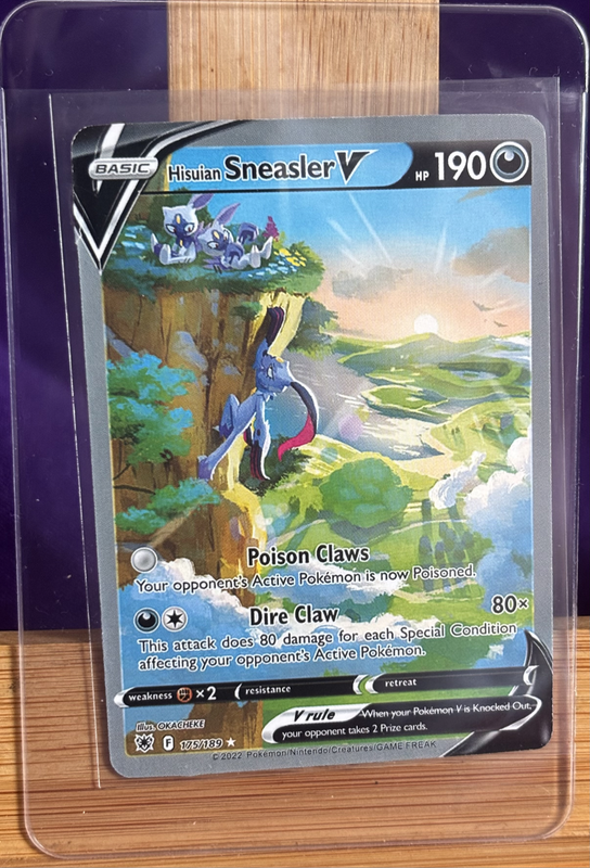 Pokemon 2022 Hisuian Sneasler V 175/189 Full Art Ultra Rare
