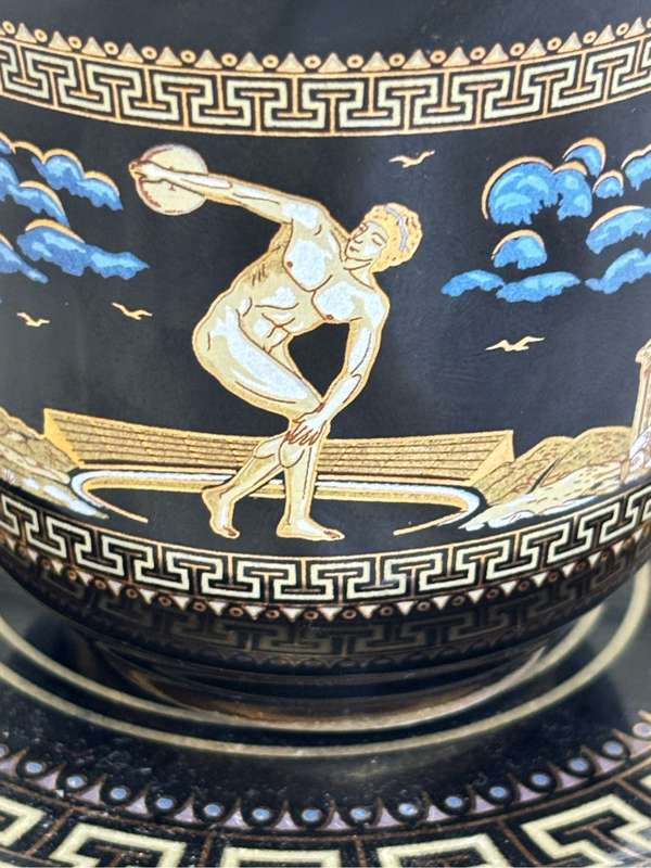 Cup and Saucer Handmade in Greece 24Carat  Gold