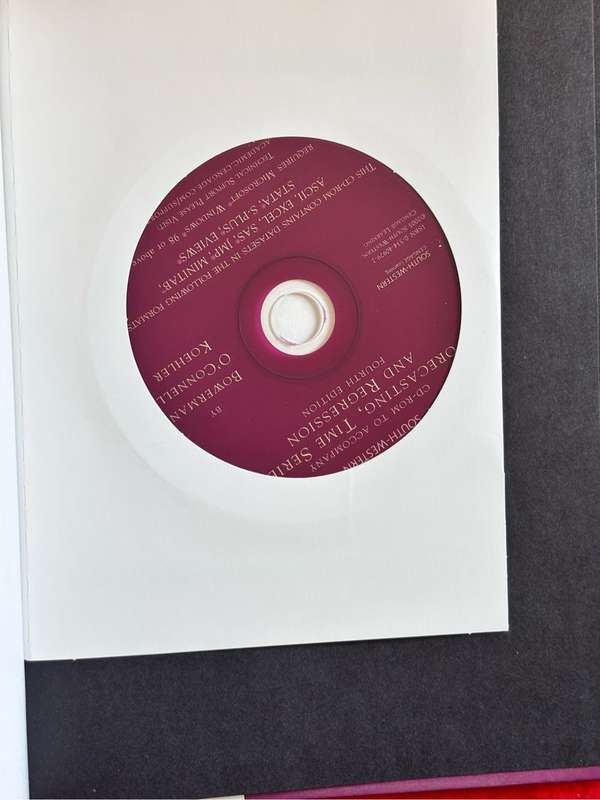 Forecasting, Time Series, and Regression 4th Edition with CD, Bowerman- OConnel- Koehler book