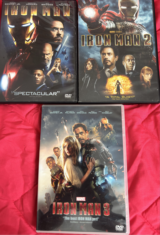 Iron Man DVD 1,2 &3 Lot Collection