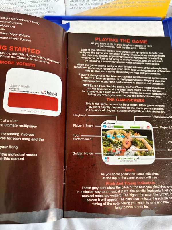 Play Station 2 Combo Singstar and Singstar Rocks Both with manual