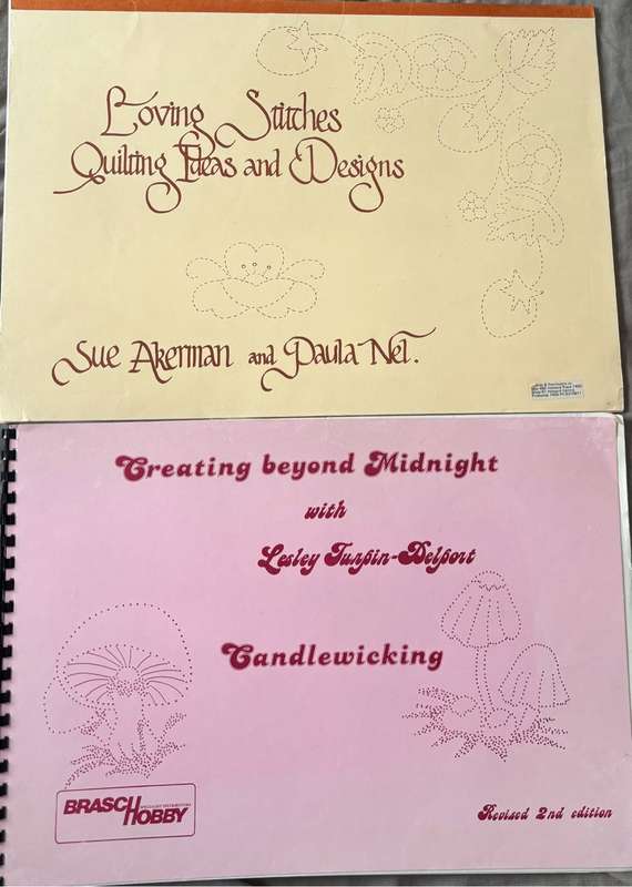Quilting Candlewicking x 2 Books Design Ideas Sue Akerman