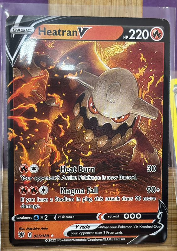 Pokemon 2022 Full Art V Gardevoir Stage 2,Kleavor Stage 1 & Heatran 25/189