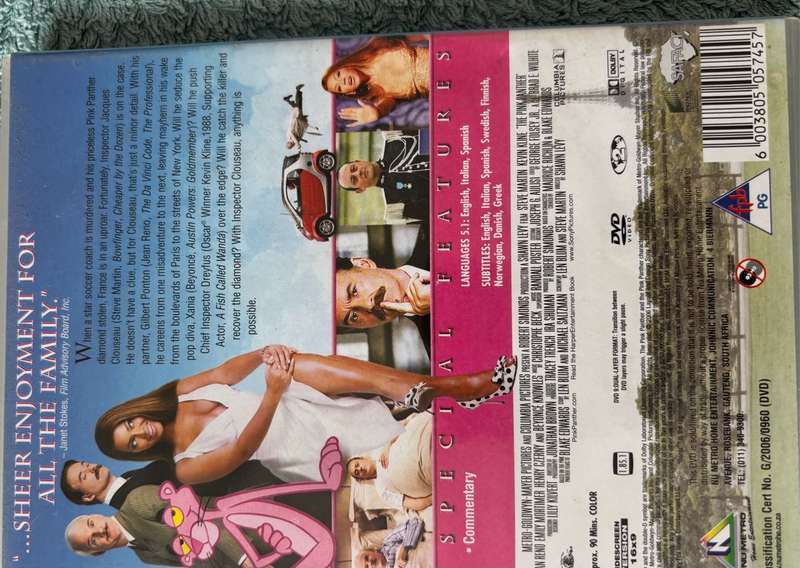 DVD x 4, Pink Panther, Mamma Mia, Weather Man &O Brother Where Art Thou?