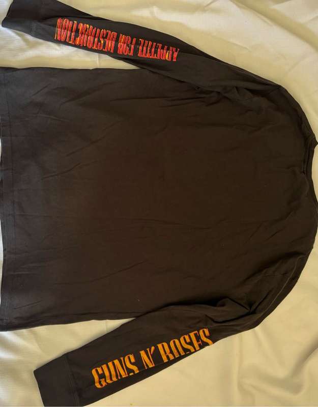 Guns and Rose T-shirt Long Sleeve Large Appetite for Destruction