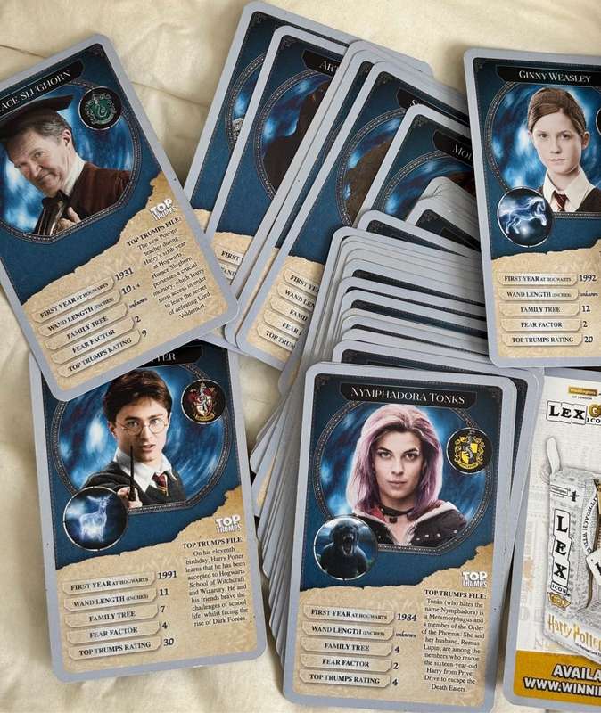Harry Potter Lot Top Trumps 30 cards, Magic Box with Cards, Chalice magic, PC Game x 1