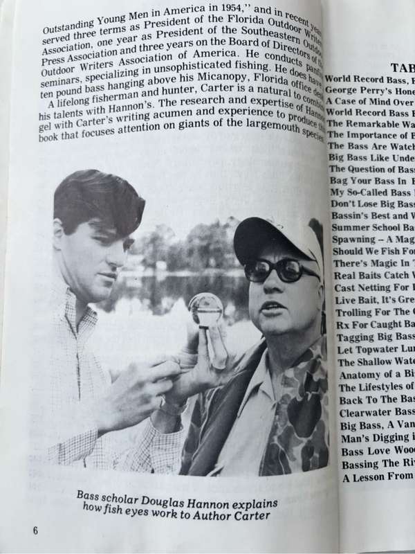 Hannons Big Bass Magic 1st Edition 1986 Sought After Fishing Book