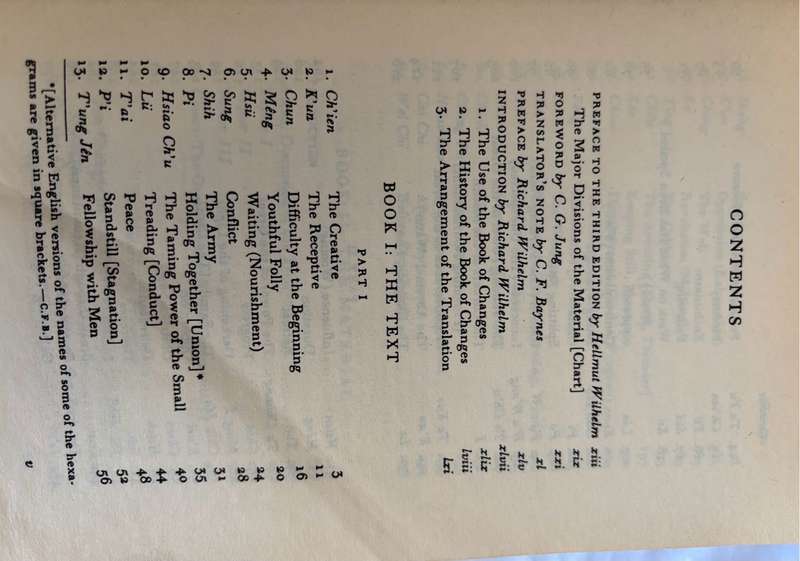 I Ching or Book of Changes Classic Collectable 1989 The Richard Wilhelm translation