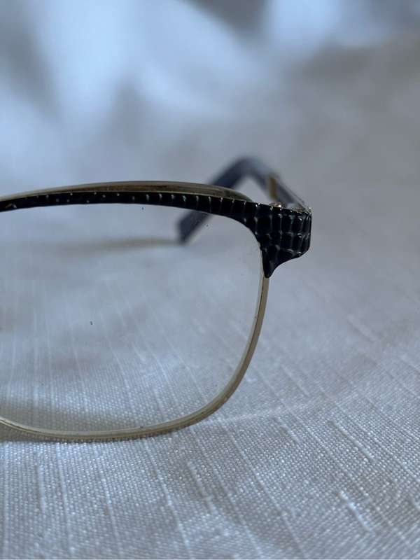 Escada Eyewear Frame Gold Metal and Black