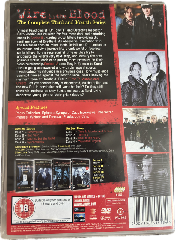 Wire in the Blood DVD TV Series 3 & 4