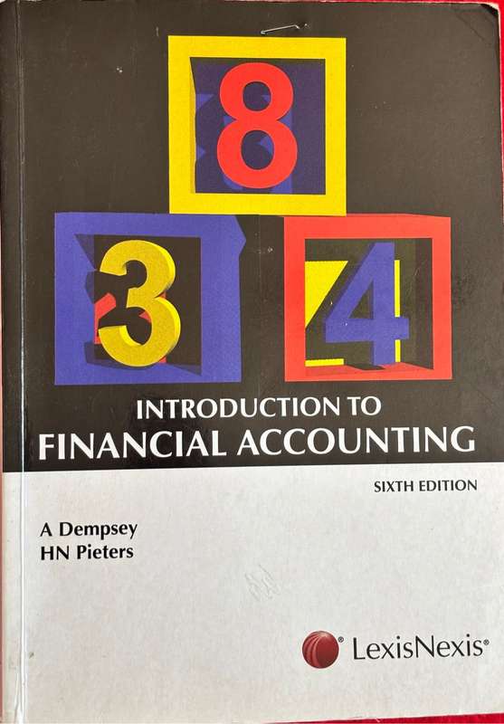 Introduction to Financial Accounting 6th Edition A Dempsey, HN Pieters