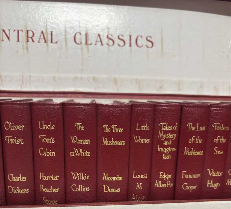 Central Classics 20 Books Box Set Excellent Condition Red Leather Gold