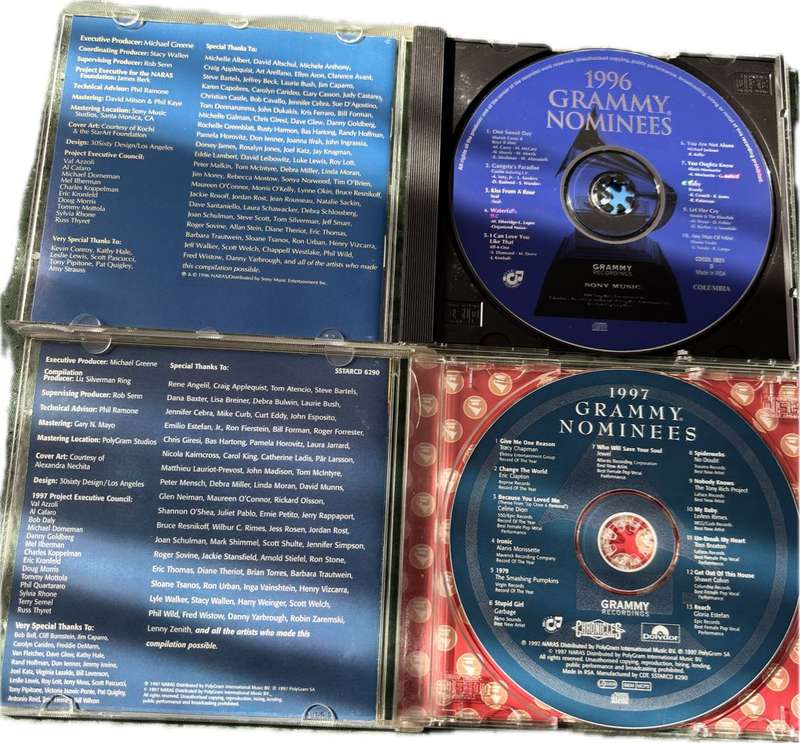 Music CD x 2, Grammy Nominees 1996, 1997 Collectable Rare