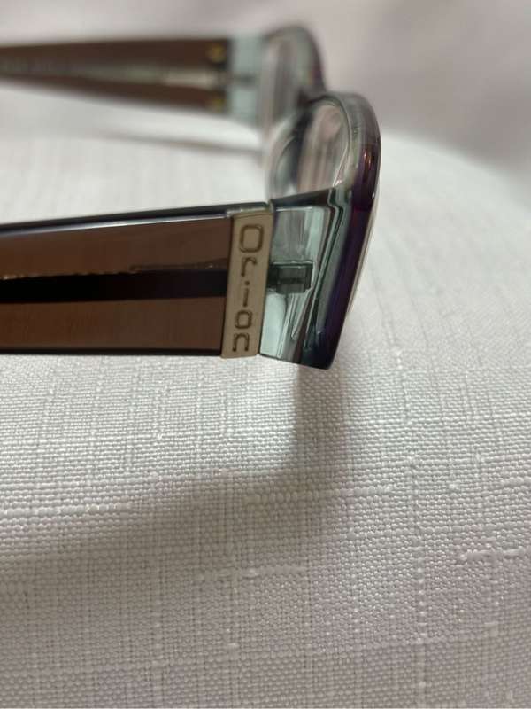 Orion Eyeglass Frame Brown Plastic Frame Gold Name on Sides 51[]16 135