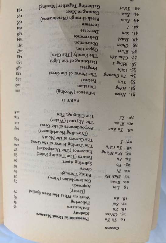 I Ching or Book of Changes Classic Collectable 1989 The Richard Wilhelm translation