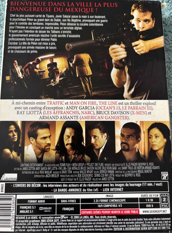 Movie Lot x 4, Smoking Aces, The Line, Dount sealed new & Tailor of Panama DVD