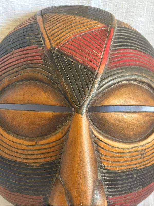 African Tribal Mask Vintage Kaluba Kifwebe style