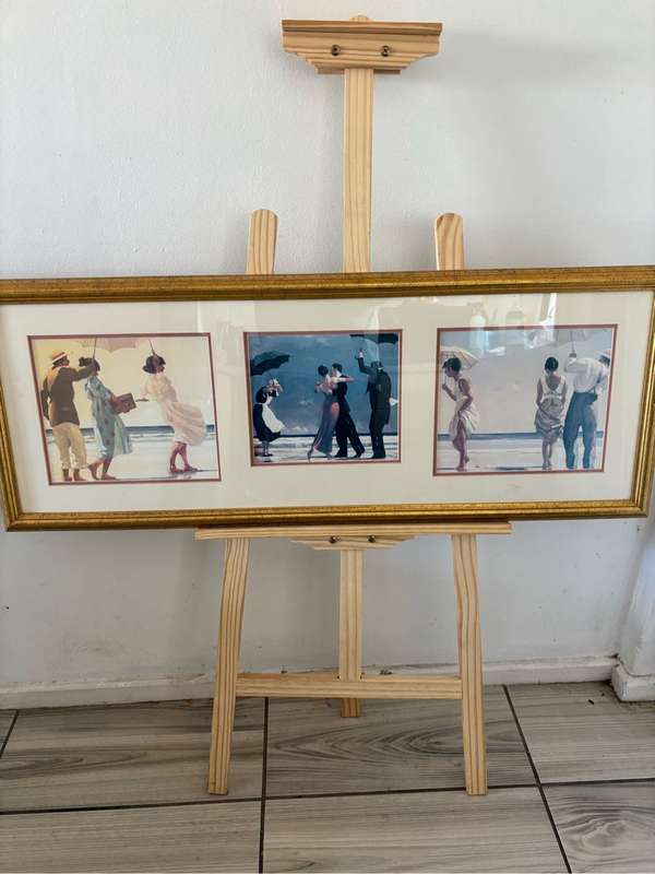 Jack Vettriano Trio Art Prints in Single Frame 37cm x 97cm