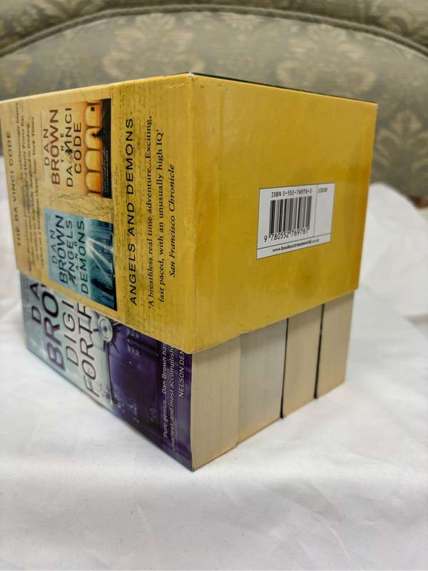 Dan Brown 4 Books in Box Digital Fortress, Davinci Code, Deception Point Angels and Demons