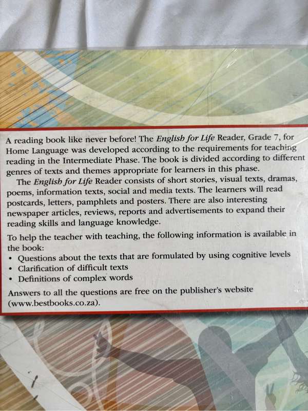 English for Life Grade 7 Home Language Reader by Elaine Ridge