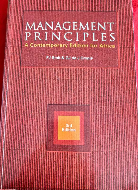 Management Principles A Contemporary Edition for Africa PJ Smit