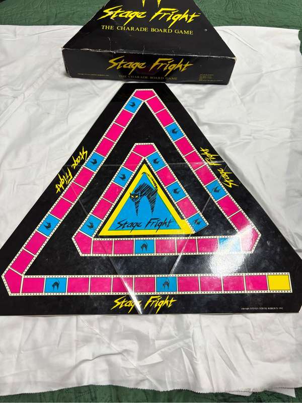 Very Rare Stage Fright Collectable The Charade Board Game