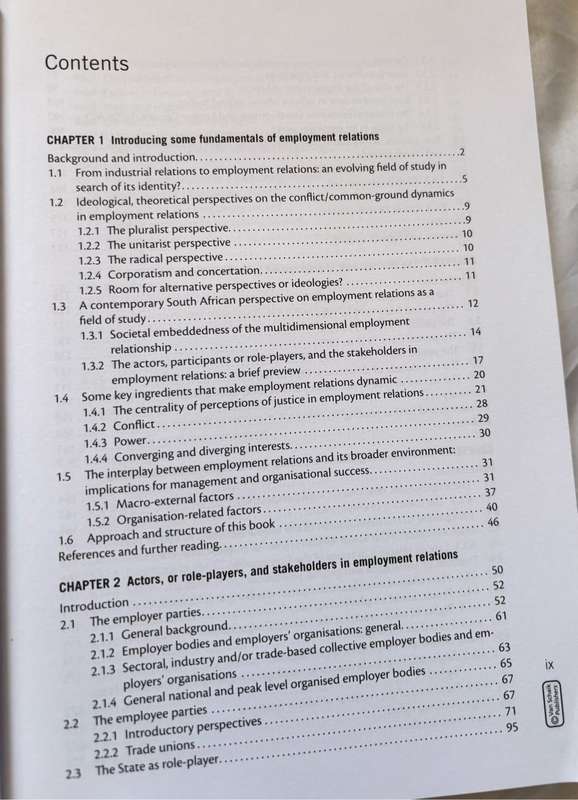 South African Employment Relations Theory and Practice 8th Edition P S Nel, M Kirsten