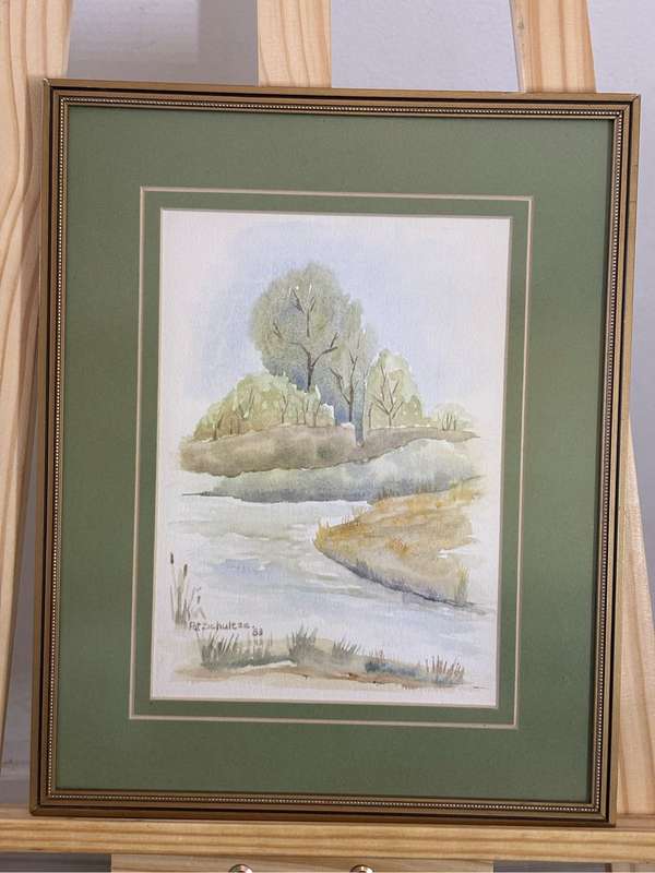 Painting by Pat Schultze Watercolour 24cm x 17cm without frame