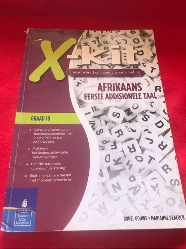 Graad 10 X-kit Afrikaans Eerste Addionele task