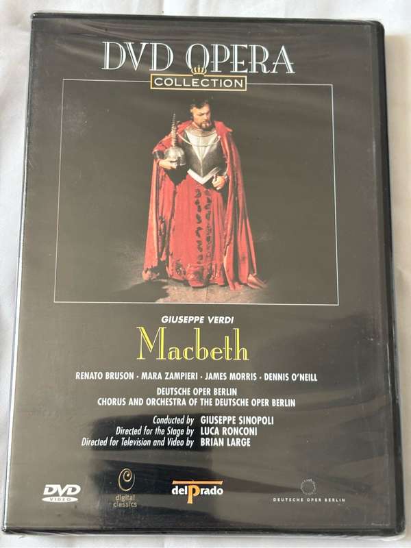 New DVD Opera Collection Lot 5, Macbeth, Arabella, Siegfried, Salome and Lelisir damore
