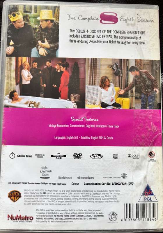 TV Series x 2 Friends season 8 & Two and a Half Men 1st Season
