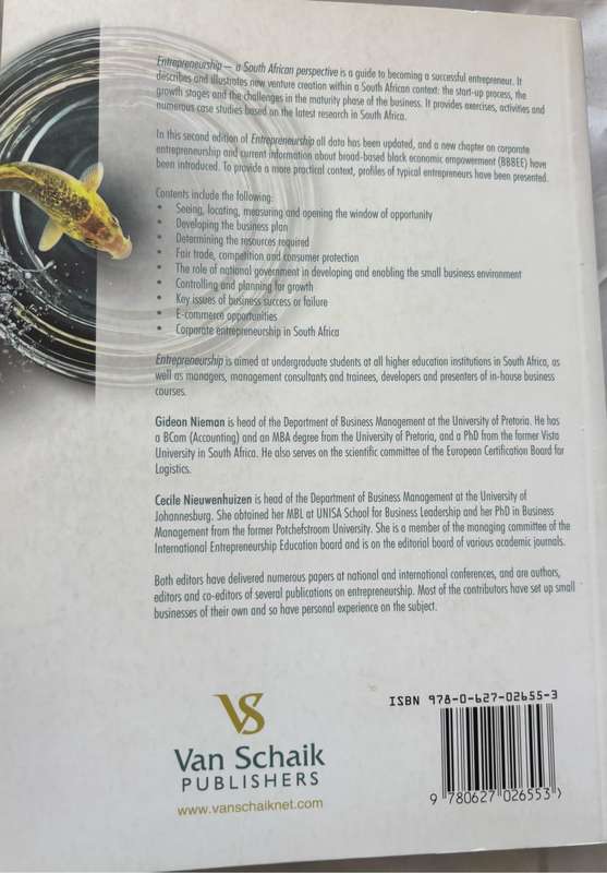 Entrepreneurship A South African Perspective 2nd Edition Gideon Nieman, Cecile Nieuwenhuizen