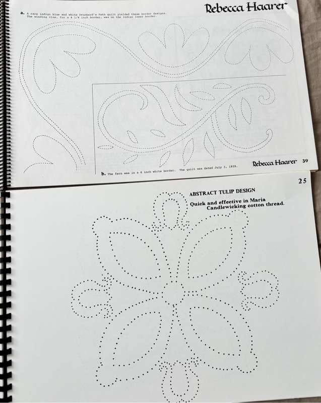 Quilting and Candlewicking  x 2 Books30cm x 44cm Embroidery Stenciling