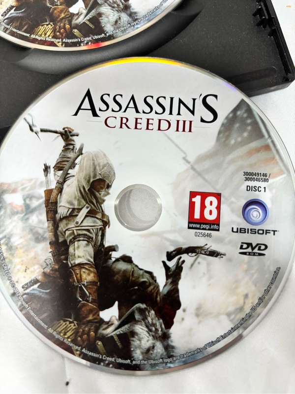PC DVD ROM Assassins Creed Two Games Revelations, Creed 3 both special editions two disks each